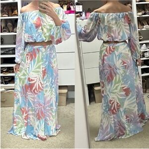 NWOT Pink Lily 2-Piece Set